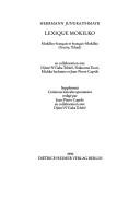 Lexique mokilko by Herrmann Jungraithmayr cover