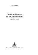 Deutsche Literatur im 19. Jahrhundert by Müller, Gerd cover