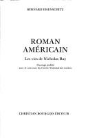 Roman américain by Bernard Eisenschitz cover