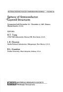 Epitaxy of Semiconductor Layered Structures