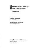 Microeconomic theory and applications