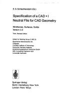 Specification of a CAD 1 neutral file for CAD geometry