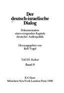 Der Deutsch-israelische Dialog by Rolf Vogel cover
