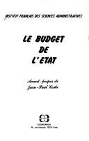 Le Budget de l'Etat by Institut français des sciences administratives cover