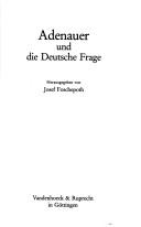 Adenhauer by Josef Foschepoth cover