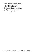 Der deutsche Jugendliteraturpreis by Klaus Doderer cover