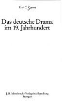 Das deutsche Drama im 19. Jahrhundert by Roy C. Cowen cover