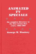 Animated TV specials by George W. Woolery cover