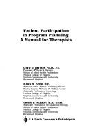 Patient participation in program planning