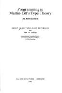Programming in Martin-Löf's type theory