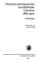Deutsch-amerikanische sozialistische Literatur, 1865-1900 by Carol Poore cover