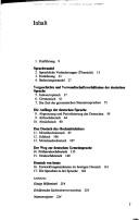 Deutsche Sprache gestern und heute by Astrid Stedje cover