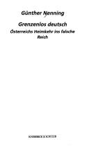 Grenzenlos deutsch by Günther Nenning cover
