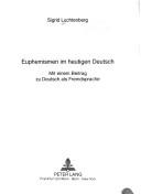 Euphemismen im heutigen Deutsch by Sigrid Luchtenberg cover