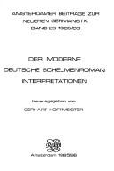 Der Moderne deutsche Schelmenroman by Gerhart Hoffmeister cover