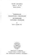Tikisionalio fakafutuna-fakafalani = by Karl Heinz M. Rensch cover