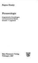 Phraseologie by Regina Hessky cover