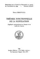 Théorie fonctionnelle de la suffixation