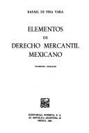 Elementos de derecho mercantil mexicano