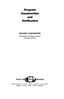 Program construction and verification