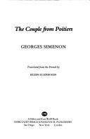 Les noces de Poitiers by Georges Simenon cover