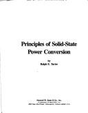 Principles of solid-state power conversion