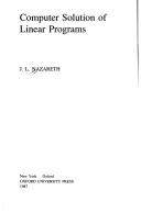 Computer solution of linear programs