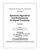 Advanced algorithms and architectures for signal processing