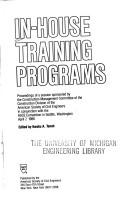 In-house training programs