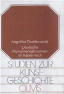 Deutsche Monumentalbrunnen im Kaiserreich by Angelika Dombrowski cover