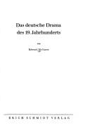 Das deutsche Drama des 19. Jahrhunderts by Edward McInnes cover
