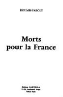 Morts pour la France by Doumbi-Fakoly. cover