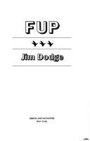 Fup by Jim Dodge, Jim Dodge cover