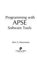 Programming with APSE software tools
