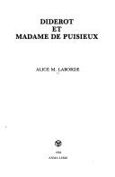 Diderot et Madame de Puisieux by Alice M. Laborde cover