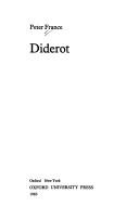 Diderot by Peter France cover