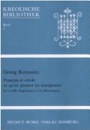 Français et créole by Georg Kremnitz cover