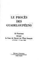 Le Procès des Guadeloupéens by  cover