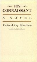 Jos Connaissant by Victor Lévy Beaulieu cover