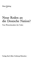 Neue Reden an die Deutsche Nation? by Hans Ebeling cover