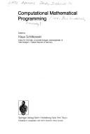 Computational mathematical programming