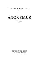 Anonymus by Michèle Manceaux cover