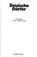 Deutsche Dörfer by Wilhelm Landzettel cover
