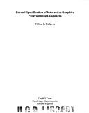 Formal specification of interactive graphics programming languages