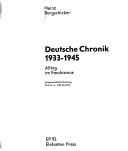Deutsche Chronik, 1933-1945 by Heinz Bergschicker cover