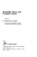 Probability Theory and Computer Science (International lecture series in computer science)