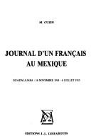Journal d'un Français au Mexique by M. Cuzin cover