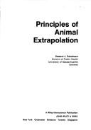 Principles of animal extrapolation by Edward J. Calabrese cover