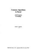 Common algorithms in Pascal with programs for reading