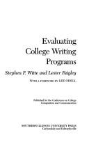 Evaluating college writing programs